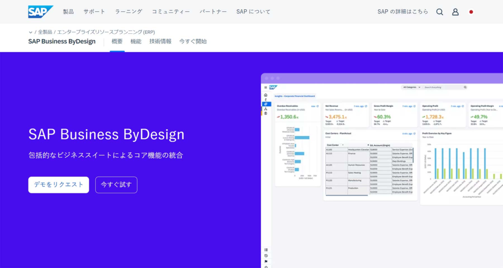SAP Business ByDesign（SAPジャパン株式会社）